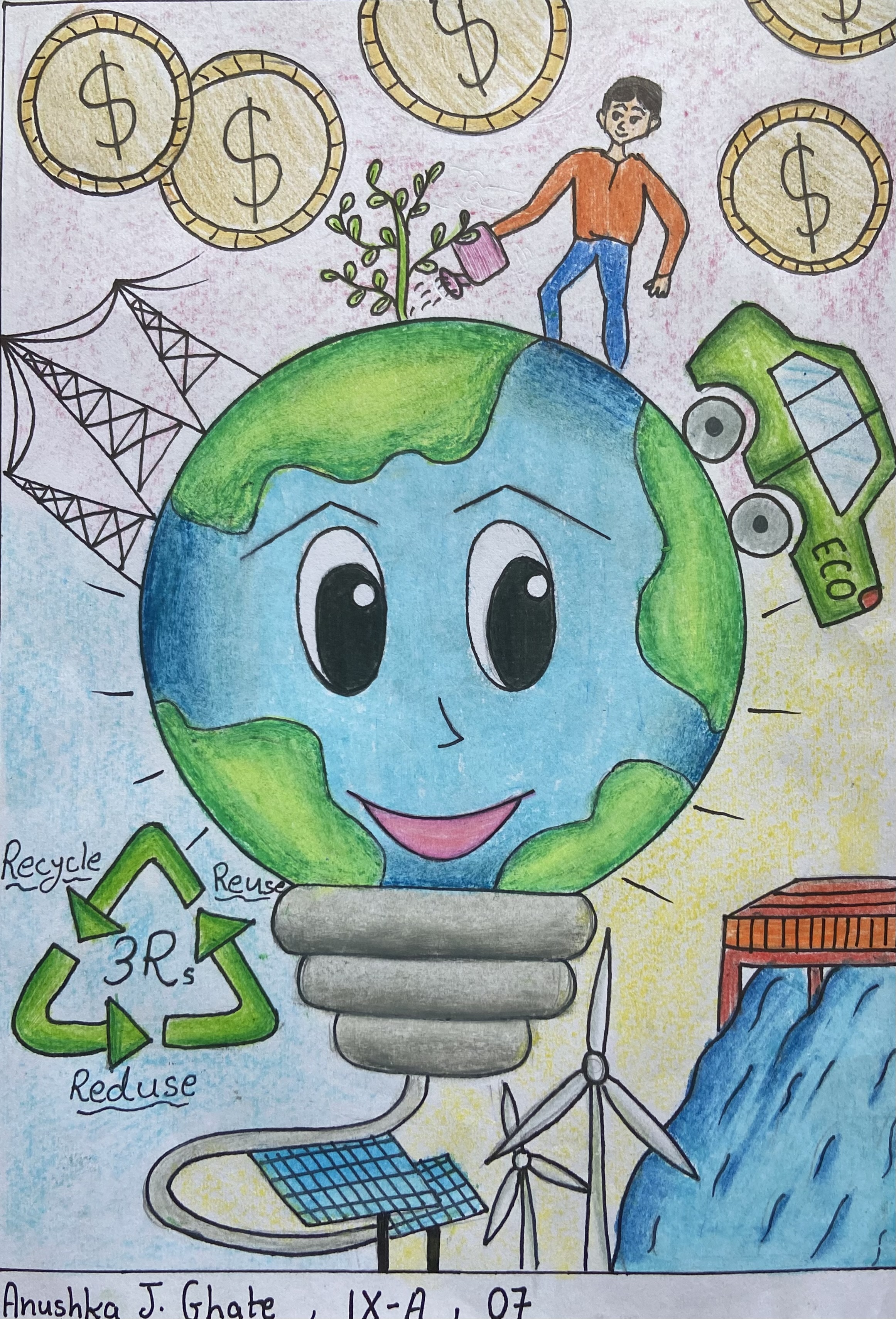 Drawing and Coloring for Kids: Underwater Scene Using Oil Pastels -  FeltMagnet